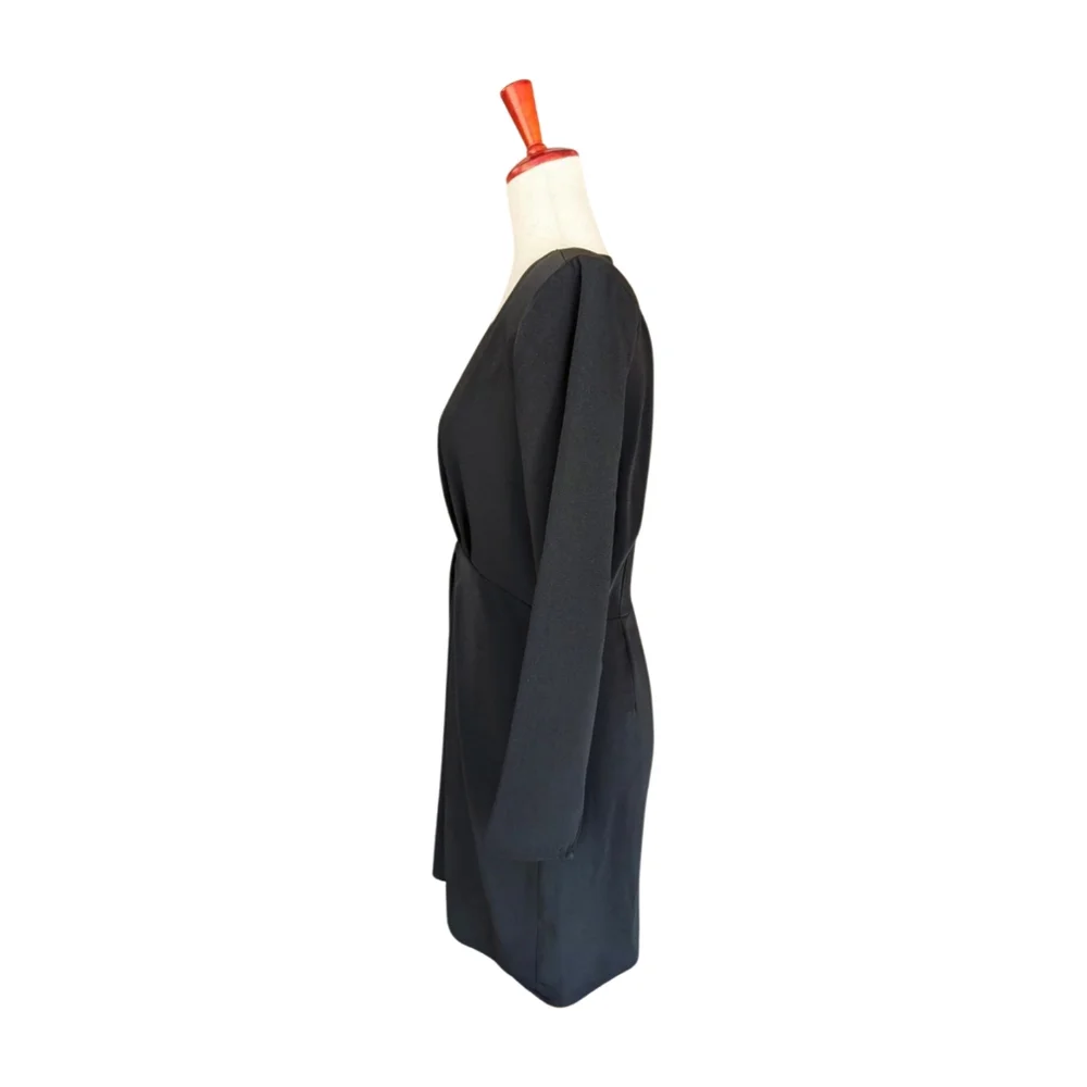 NWT THE KOOPLES Black Glam V-Neck Mini Dress‎ Size FR2/US6